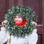 Decorative Faux Lavender Wreath - Plantasiathemarket