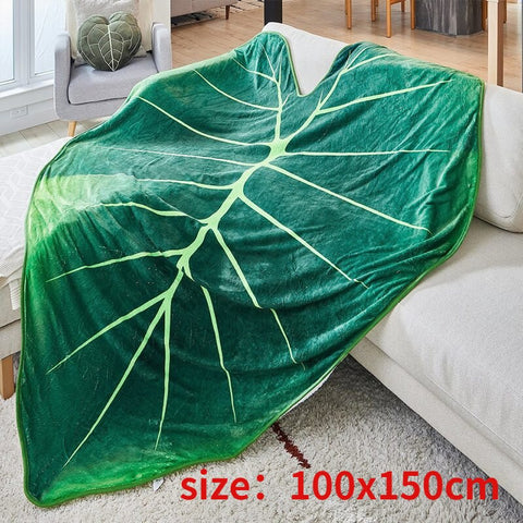 Leaf Decorative Throw Blanket - Plantasiathemarket
