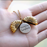 You are My Sunshine Sunflower Necklace - Plantasiathemarket