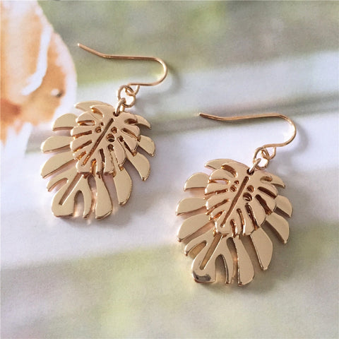 Monstera Leaf Earrings - Plantasiathemarket