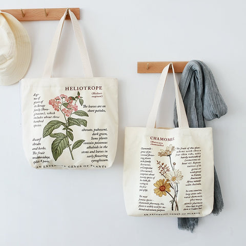 Canvas Tote Bag with Zipper - Plantasiathemarket