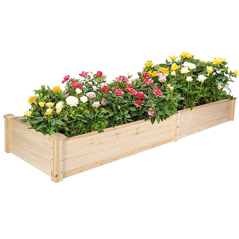 Raised Wood Garden Bed - Plantasiathemarket