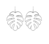 Monstera Leaf Dangle Earrings - Plantasiathemarket