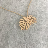 Monstera Leaf Necklace - Plantasiathemarket